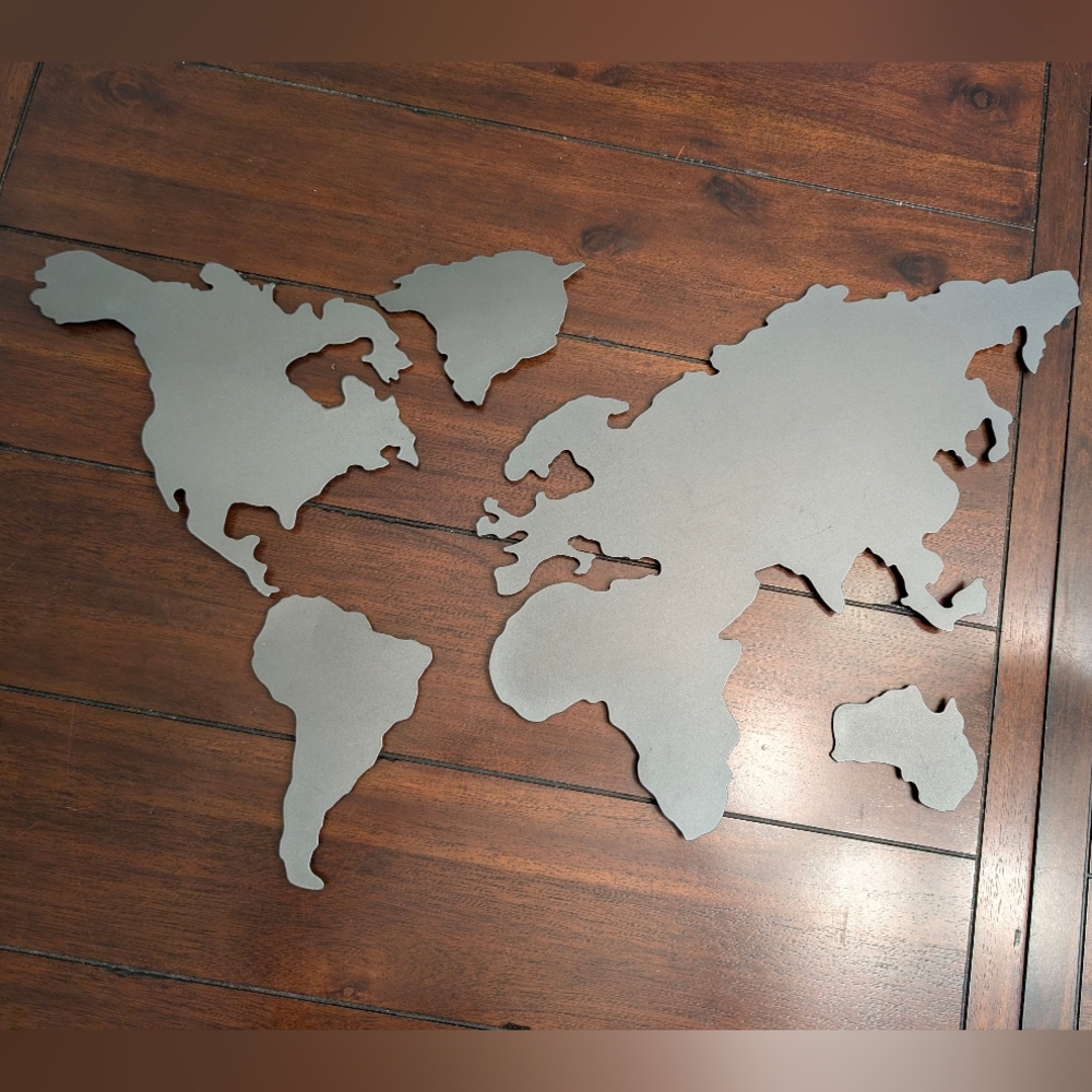 Umbra Metallic World Map Wall Art